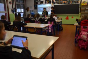 lavoro in classe con i tablet