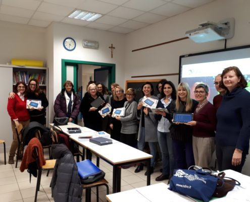 MyEdu e i docenti dell'IC Don Toniatti di Fossalta di Portogruaro dopo il primo seminario di formazione