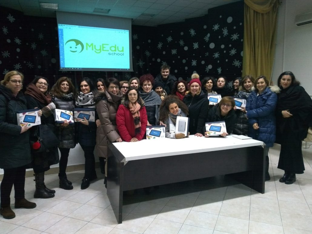 MyEdu a San Giorgio Jonico: il gruppo di docenti che ha partecipato ad uno dei seminari di formazione